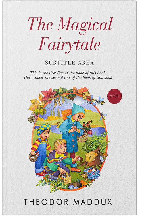 Front view of Premade Children's Book Cover - Seashell