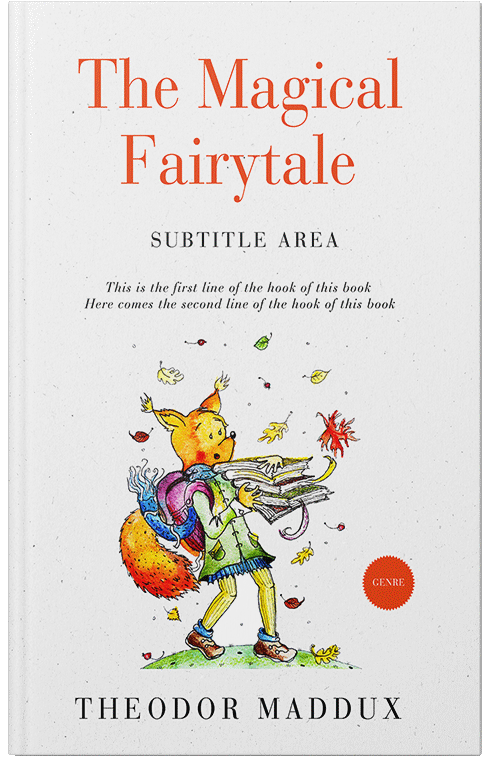 Front view of Premade Children's Book Cover - Desert Storm