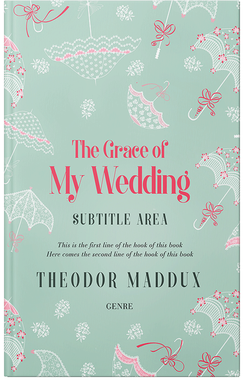 Front view of Premade Abstract Book Cover - Edgewater