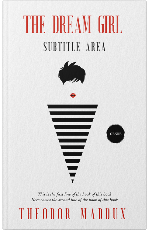 Front view of Premade Abstract Book Cover - Wild Sand