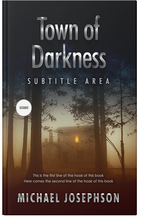 Front view of Premade Horror Book Cover - Oil