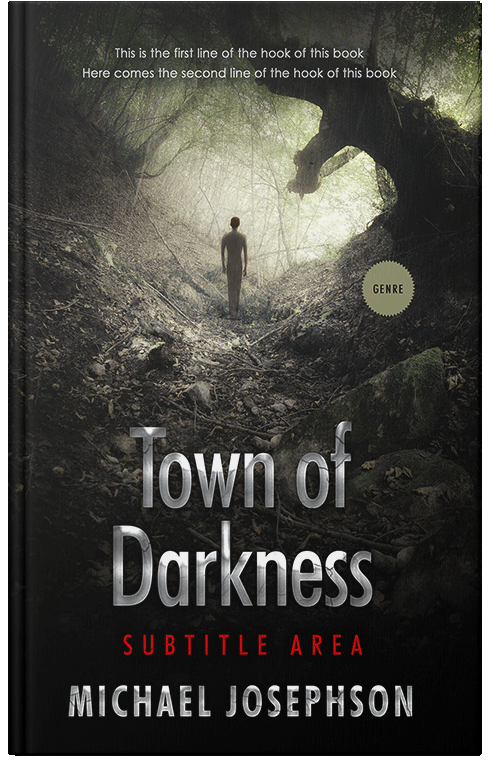 Front view of Premade Horror Book Cover - Bison Hide