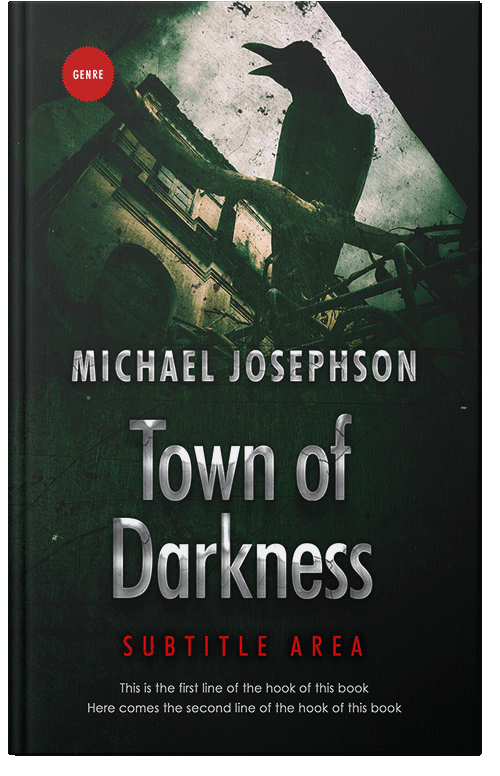 Front view of Premade Horror Book Cover - Silk