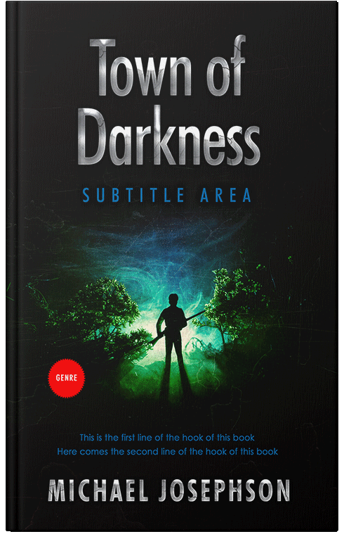 Front view of Premade Fantasy Book Cover - Racing Green