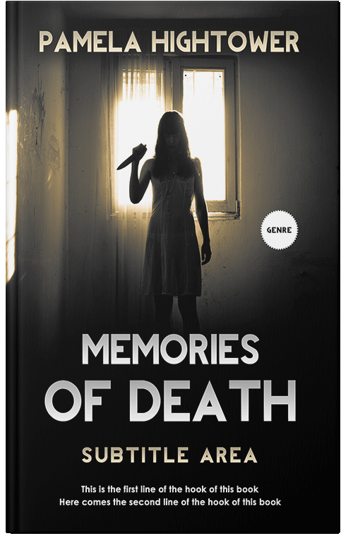 Front view of Premade Mystery & Thriller & Suspense Book Cover - Soft Amber