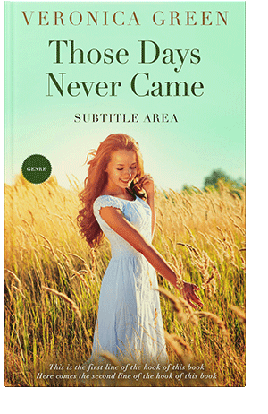 Pre Made Book Cover Tea Green