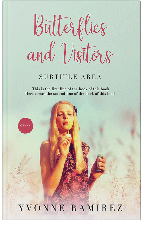 Front view of Premade Teen & Young Adult Book Cover - Periglacial Blue