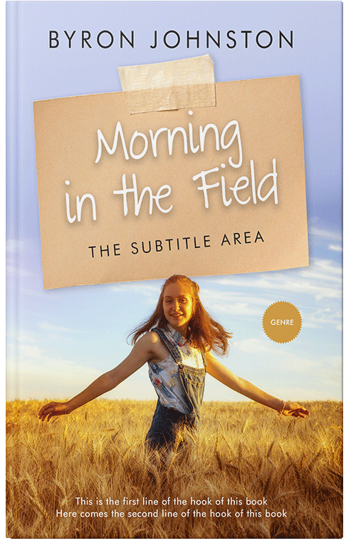 Front view of Premade Teen & Young Adult Book Cover - Gold Sand