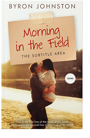 Pre Made Book Cover Gold Sand