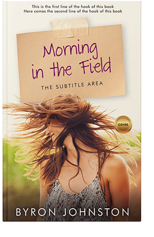 Pre Made Book Cover Gold Sand