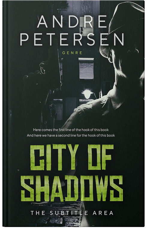 Front view of Premade Mystery & Thriller & Suspense Book Cover - Racing Green