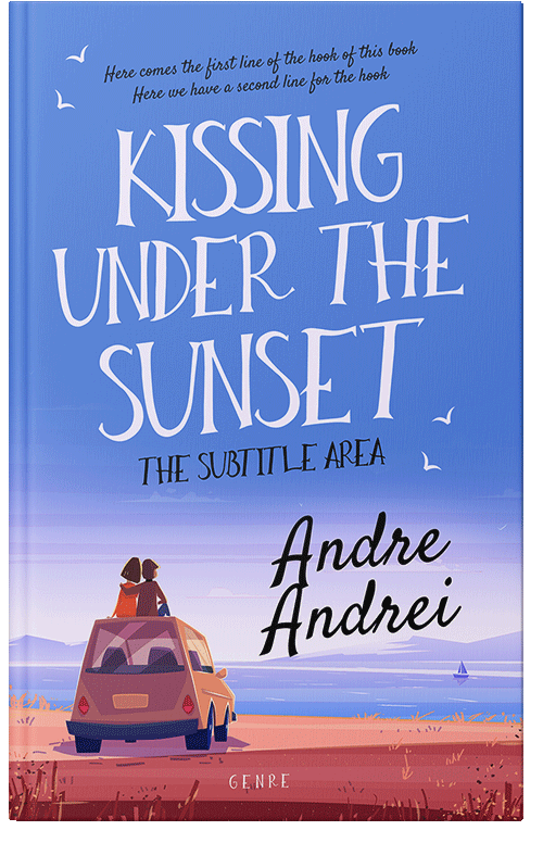 Front view of Premade Romance Book Cover - Havelock Blue