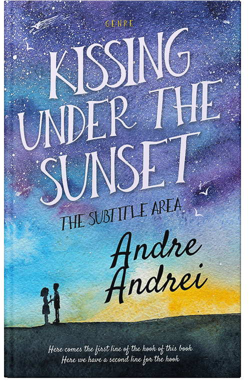 Front view of Premade Romance Book Cover - Waikawa Gray