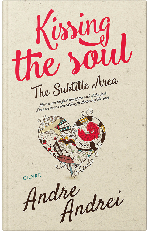 Front view of Premade Romance Book Cover - Parchment