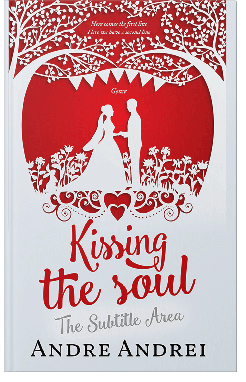 Front view of Premade Romance Book Cover - Selective Yellow