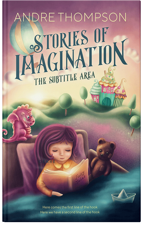 Front view of Premade Fantasy Book Cover - Cameo