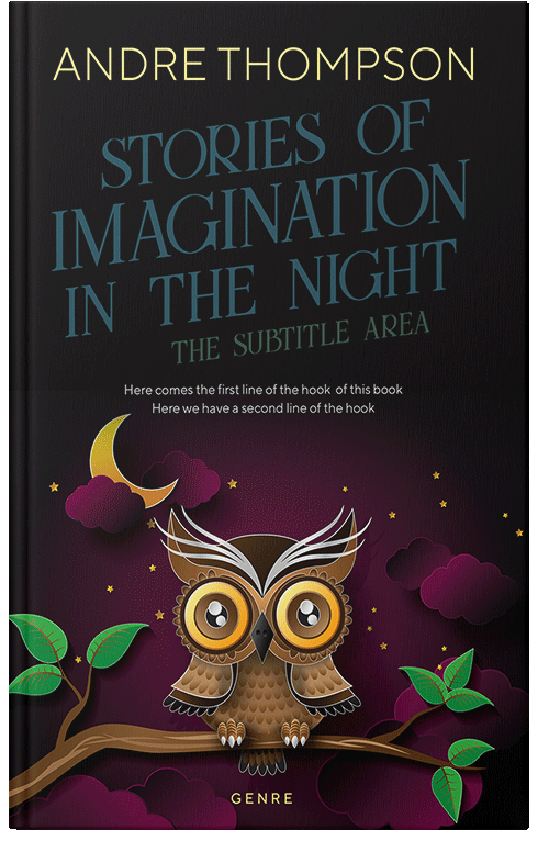 Front view of Premade Surreal Book Cover - Gondola