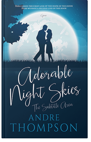 Premade Book Cover Blue Whale