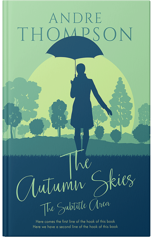 Front view of Premade Romance Book Cover - Chathams Blue