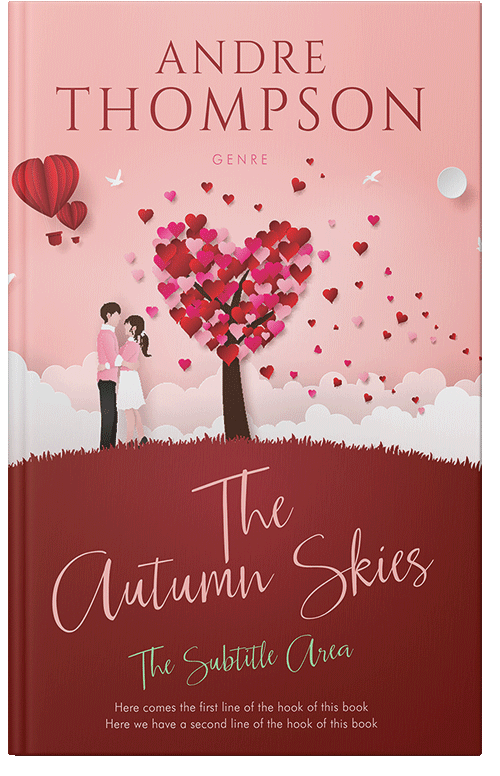 Front view of Premade Romance Book Cover - Mandys Pink