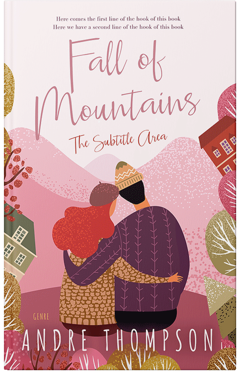 Front view of Premade Romance Book Cover - Taupe