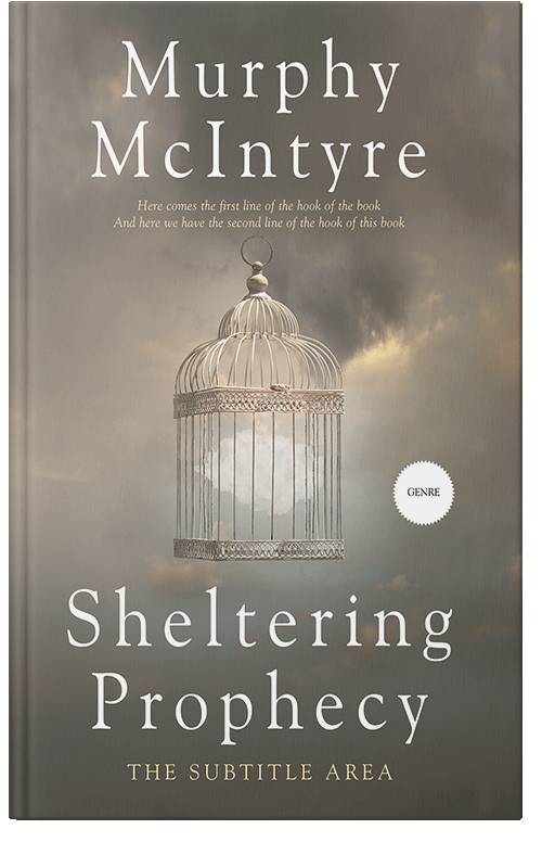 Front view of Premade Surreal Book Cover - Makara