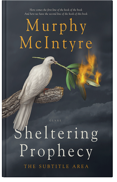 Front view of Premade Religion & Spirituality Book Cover - Outer Space