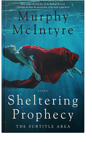 Pre Made Book Cover Teal Blue