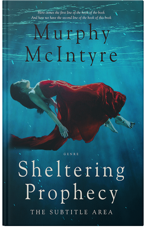 Front view of Premade Mystery & Thriller & Suspense Book Cover - Teal Blue