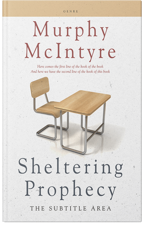 Front view of Premade Education Book Cover - Desert Storm