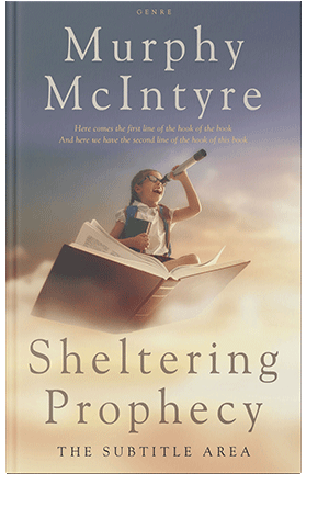 Pre Made Book Cover Stark White