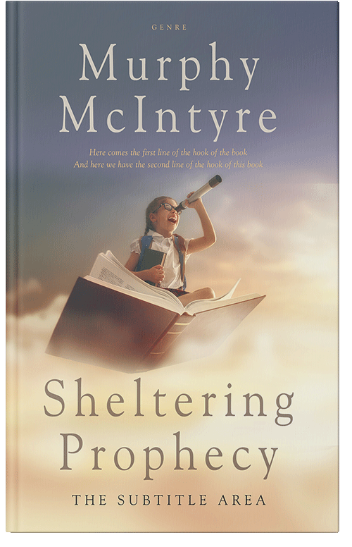 Front view of Premade Education Book Cover - Stark White