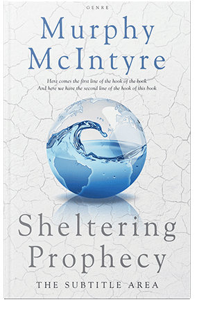 Pre Made Book Cover Steel Blue