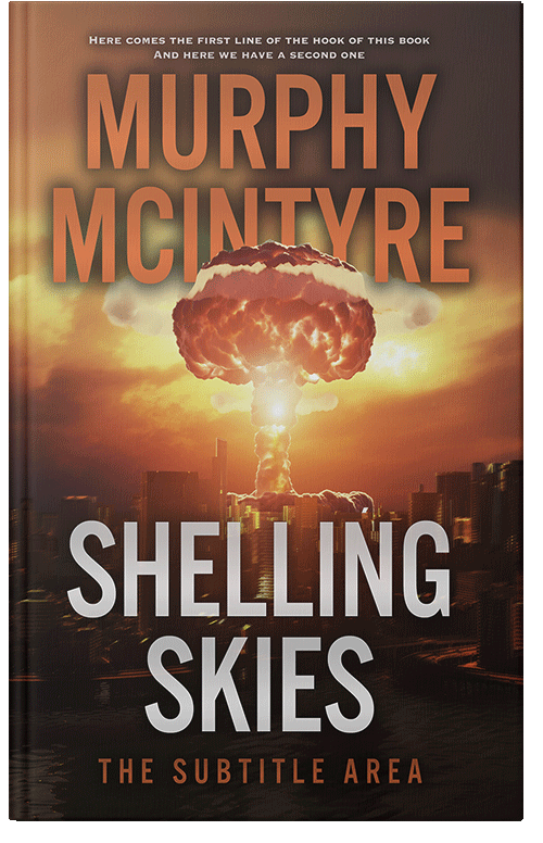 Front view of Premade Apocalyptica Book Cover - Brown Rust