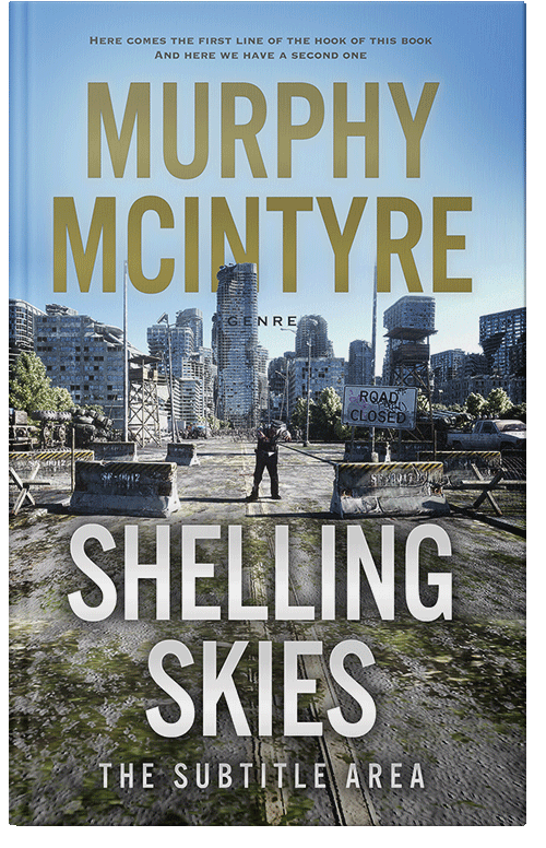 Front view of Premade Apocalyptica Book Cover - Heather