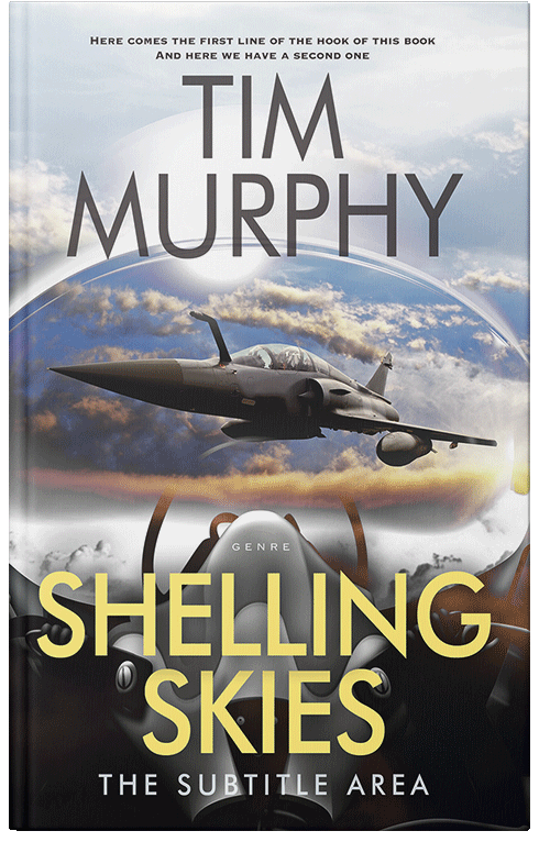 Front view of Premade Science Fiction Book Cover - Swirl