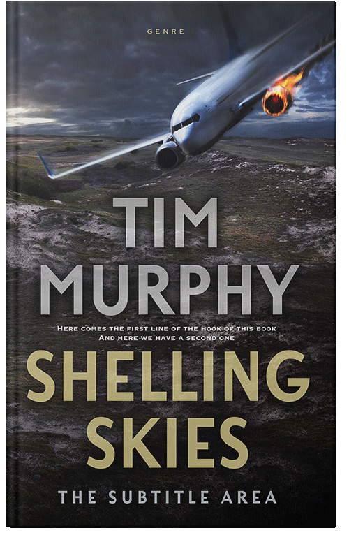 Front view of Premade Mystery & Thriller & Suspense Book Cover - Shark