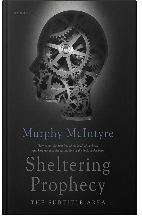 Front view of Premade Business Book Cover - Cod Gray