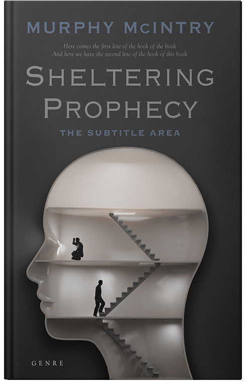 Front view of Premade Self-Improvement & Self-Help Book Cover - Cloudy