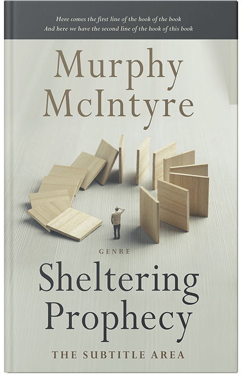 Front view of Premade Self-Improvement & Self-Help Book Cover - Moon Mist