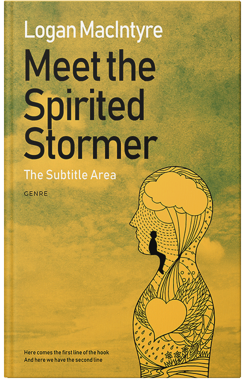 Front view of Premade Self-Improvement & Self-Help Book Cover - Old Gold