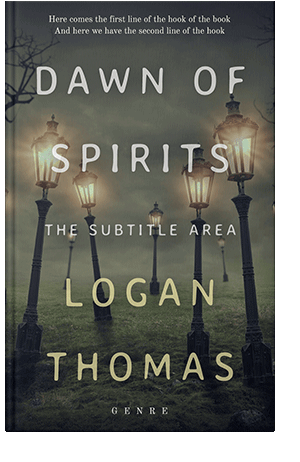 Pre Made Book Cover Lunar Green