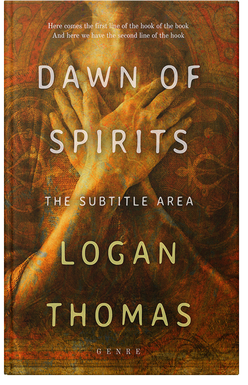 Front view of Premade Religion & Spirituality Book Cover - Antique Bronze