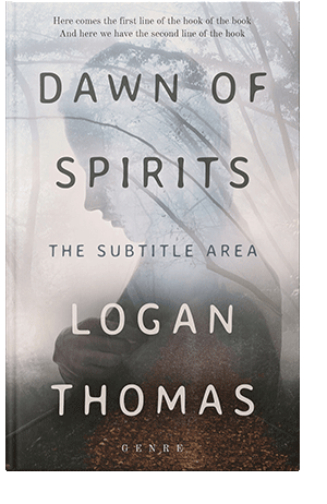 Pre Made Book Cover Pale Slate