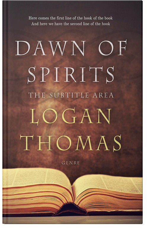 Front view of Premade Religion & Spirituality Book Cover - Cowboy