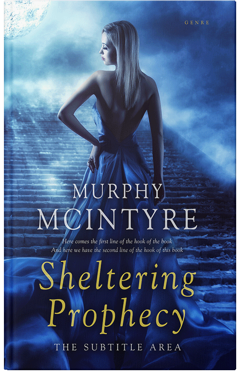 Front view of Premade Fantasy Book Cover - Bunting