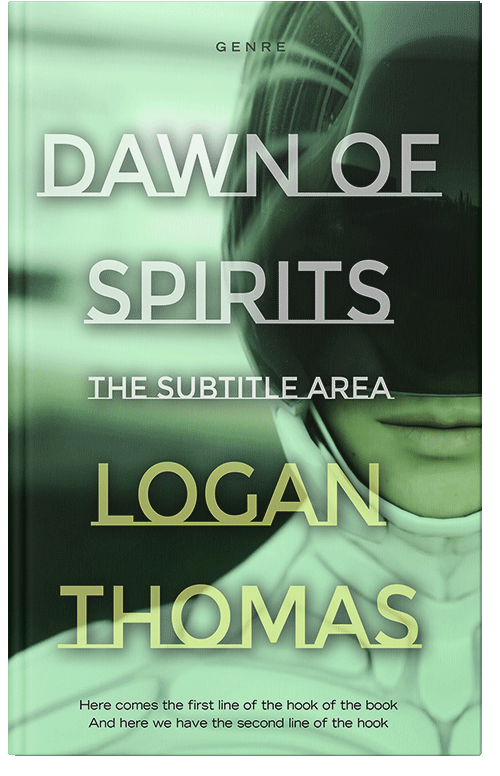 Front view of Premade Science Fiction Book Cover - Pixie Green