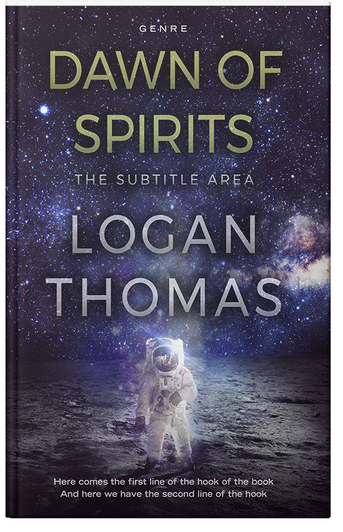 Front view of Premade Science Fiction Book Cover - Steel Gray