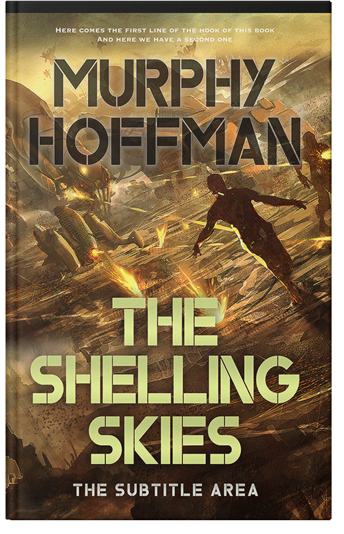 Front view of Premade Apocalyptica Book Cover - Metallic Bronze