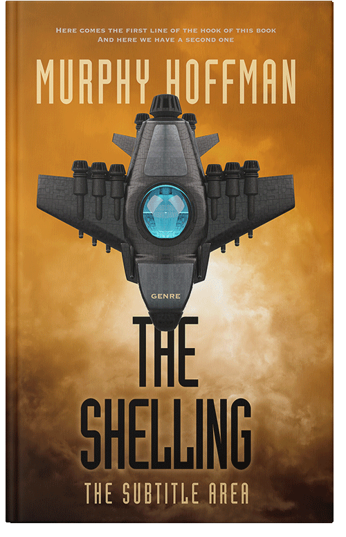 Front view of Premade Science Fiction Book Cover - Copper